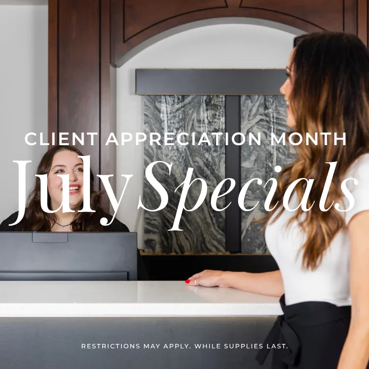 aesthetic and cosmetic surgery specials for customer appreciation month at silk touch cosmetic surgery & medspa in Boise. Idaho