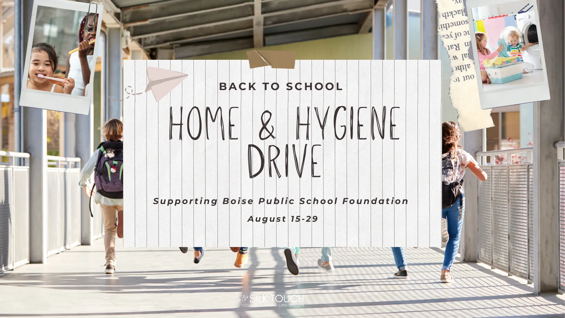 Home & Hygiene drive for Boise Public Schools Foundation at Silk Touch